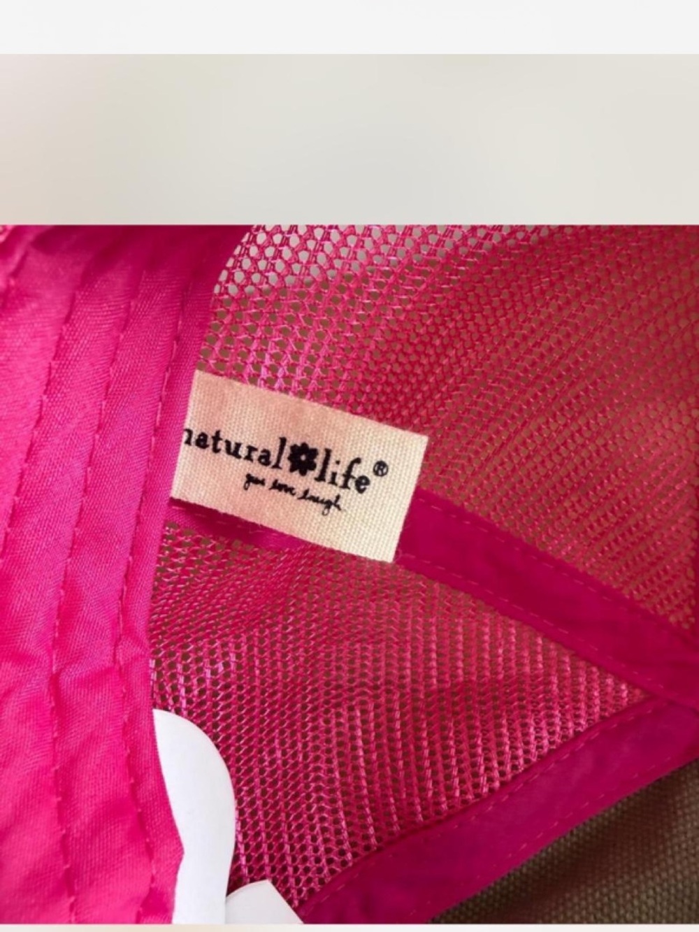 Natural Life agree Spirit Multicolor Trucker Hat - Olive & Pink - Picture 5 of 6